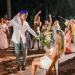 Aaron recreates Justin Bieber's One Less Lonely Girl performance for Emily during their Lakeview Gardens wedding reception